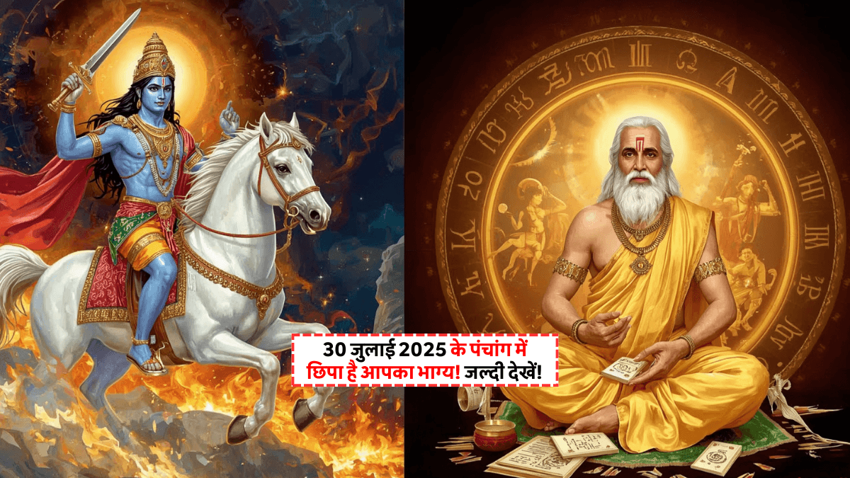 Aaj Ka Panchang 30 July 2025: आज है कल्कि जयंती और स्कन्द षष्ठी, बन रहे हैं 3 शुभ योग! जानिए मुहूर्त और ग्रहों का हाल