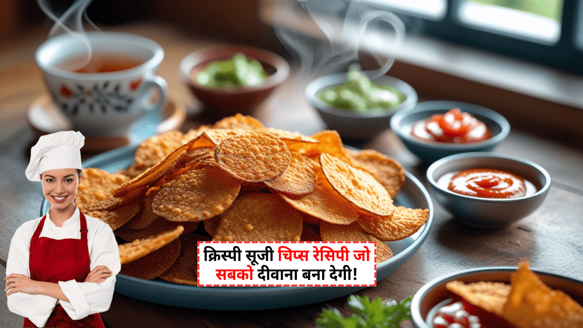 Suji Chips Recipe: मिनटों में तैयार करें क्रंची और टेस्टी सूजी चिप्स