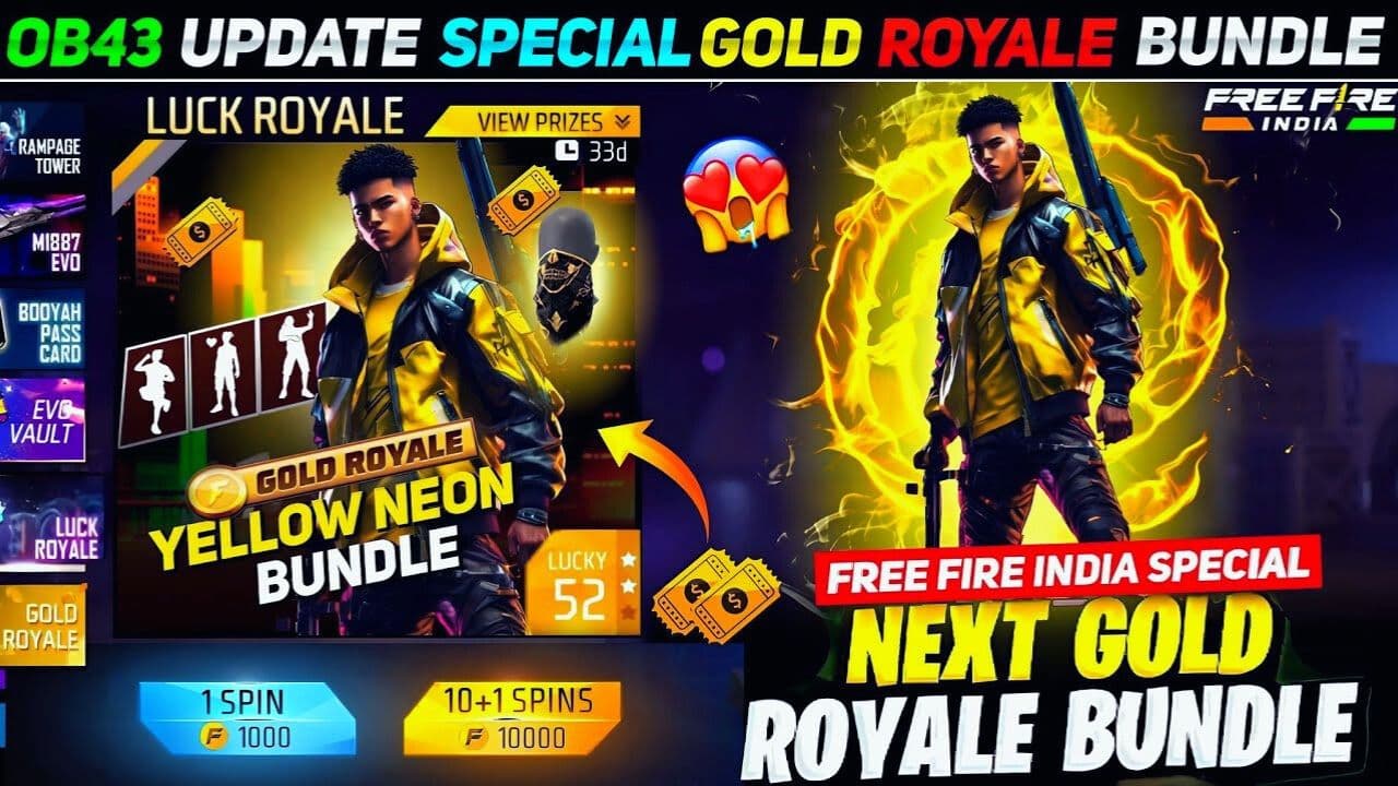 Next Gold Royale Bundle: Free Fire में अगला Gold Royale Bundle कब आएगा? जानें Release Date और Rewards
