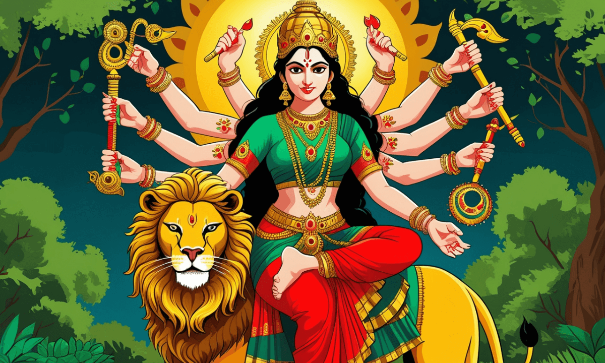 Navratri Bhajan Lyrics: नवरात्रि 2025 में मां जगदम्बे के भजनों की गूंज