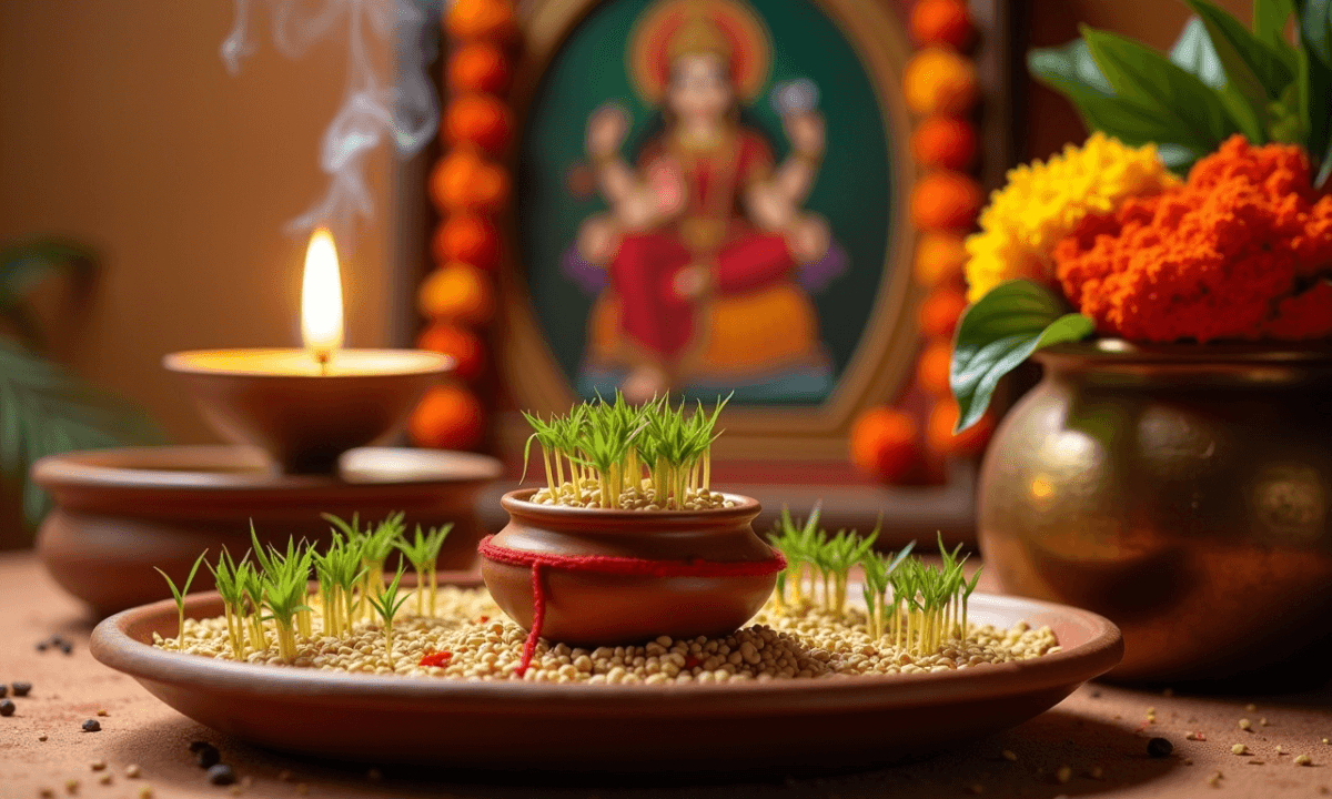 Shardiya Navratri 2025: कलश स्थापना और जौ बोने की विधि, शुभ मुहूर्त जानें