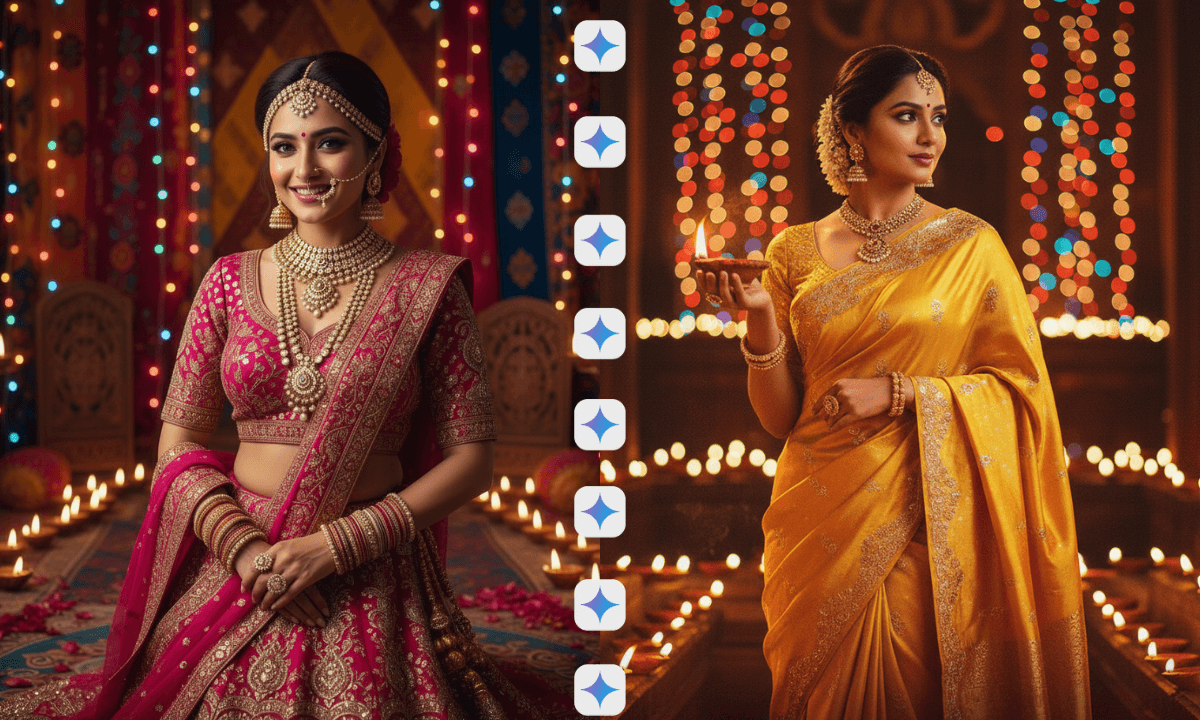 Diwali 2025 पर छा गया Bollywood AI Look! जानिए Google Gemini Ai Prompt For Diwali के ज़रिए कैसे बनाएं अपना स्टार पोर्ट्रेट