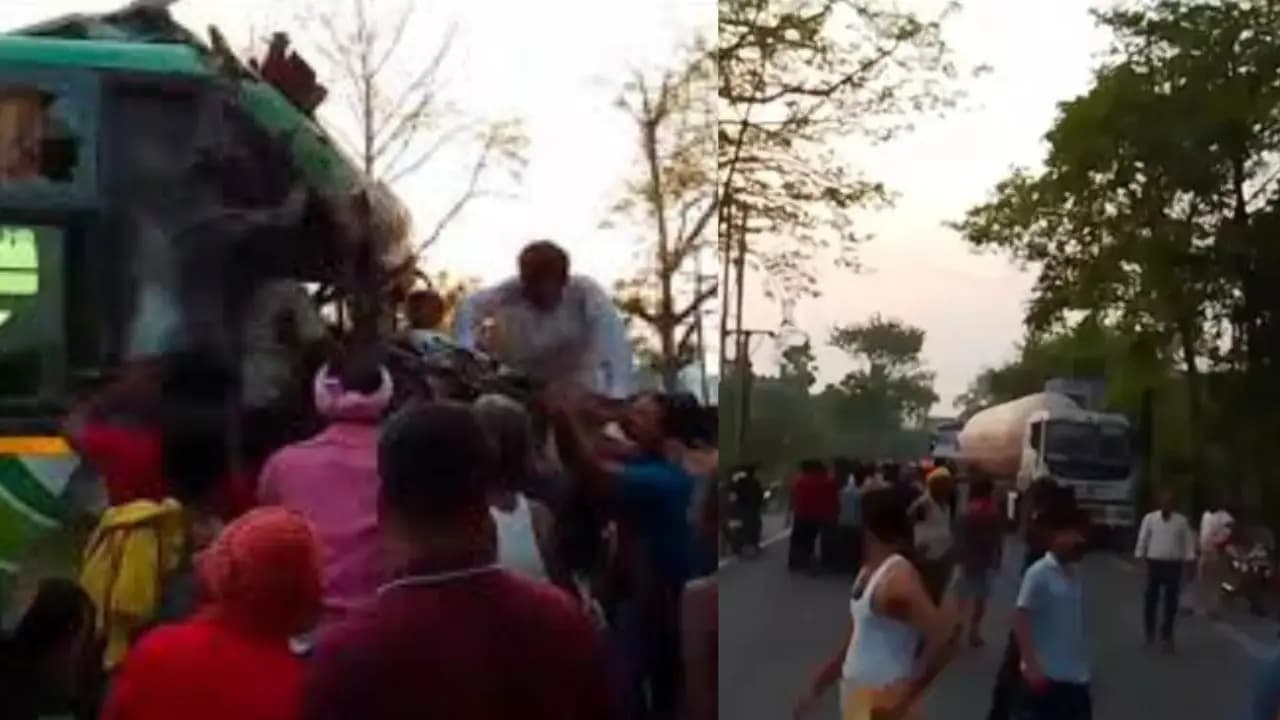 Samastipur News Today: समस्तीपुर NH-28 पर बस और ट्रक की आमने-सामने टक्कर में 6 घायल – बाइक सवार को बचाने में मचा कोहराम!